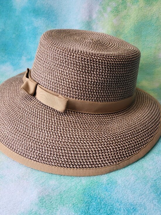 Vintage Eric Javits Backless Adjustable Straw Sunhat O/S main image 12